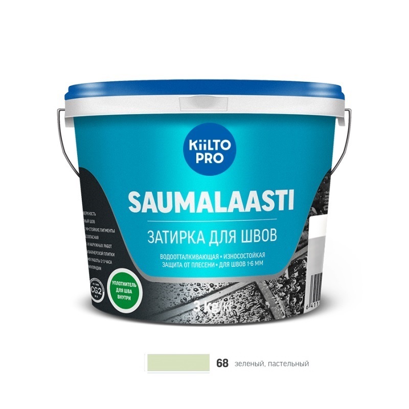Saumalaasti 68 Зеленый пастельный 3кг