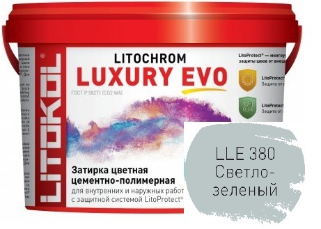 Litochrom Luxury Evo LLE.380 Светло-зеленый 2кг