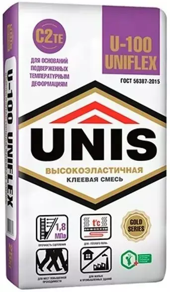 Клей плиточный U-100 Uniflex эластичный 25 кг