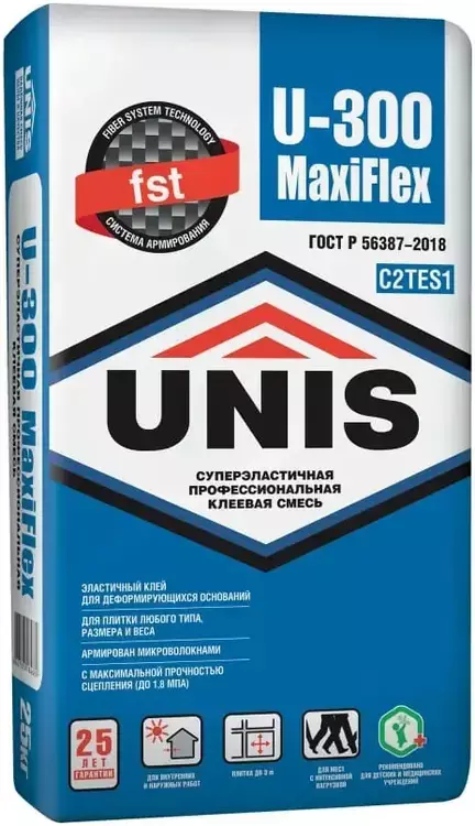 Клей плиточный U-300 Maxiflex 25 кг