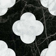 Pin Black White 18.6x18.6 (186x186)