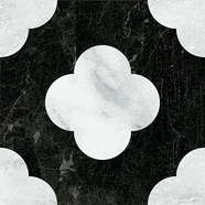 Pin Black White 18.6x18.6 (186x186)