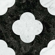 Pin Black White 18.6x18.6 (186x186)
