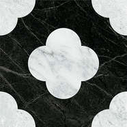 Pin Black White 18.6x18.6 (186x186)