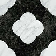 Pin Black White 18.6x18.6 (186x186)