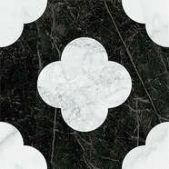 Pin Black White 18.6x18.6 (186x186)