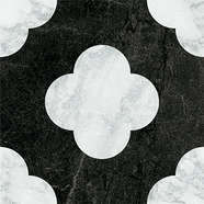 Pin Black White 18.6x18.6 (186x186)