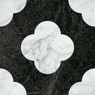 Pin Black White 18.6x18.6 (186x186)