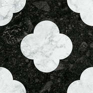 Pin Black White 18.6x18.6 (186x186)