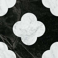 Pin Black White 18.6x18.6 (186x186)