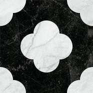 Pin Black White 18.6x18.6 (186x186)