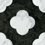 Pin Black White 18.6x18.6 (186x186)