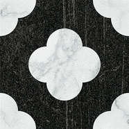 Pin Black White 18.6x18.6 (186x186)