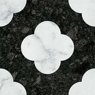 Pin Black White 18.6x18.6 (186x186)