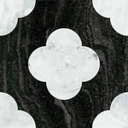 Pin Black White 18.6x18.6 (186x186)