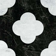 Pin Black White 18.6x18.6 (186x186)