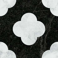 Pin Black White 18.6x18.6 (186x186)