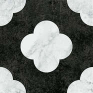 Pin Black White 18.6x18.6 (186x186)