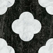 Pin Black White 18.6x18.6 (186x186)