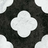 Pin Black White 18.6x18.6 (186x186)
