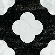 Pin Black White 18.6x18.6 (186x186)