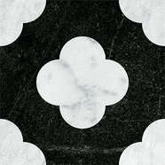 Pin Black White 18.6x18.6 (186x186)