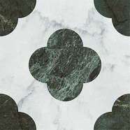Pin White Green 18.6x18.6 (186x186)
