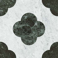 Pin White Green 18.6x18.6 (186x186)