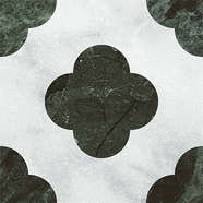 Pin White Green 18.6x18.6 (186x186)