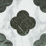 Pin White Green 18.6x18.6 (186x186)