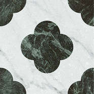 Pin White Green 18.6x18.6 (186x186)