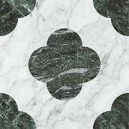 Pin White Green 18.6x18.6 (186x186)