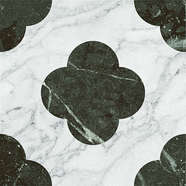 Pin White Green 18.6x18.6 (186x186)