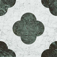 Pin White Green 18.6x18.6 (186x186)