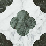 Pin White Green 18.6x18.6 (186x186)
