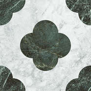 Pin White Green 18.6x18.6 (186x186)