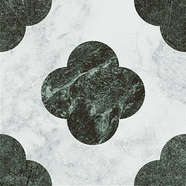 Pin White Green 18.6x18.6 (186x186)