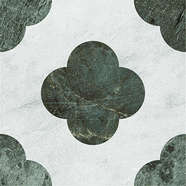 Pin White Green 18.6x18.6 (186x186)