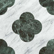 Pin White Green 18.6x18.6 (186x186)