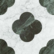 Pin White Green 18.6x18.6 (186x186)