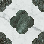 Pin White Green 18.6x18.6 (186x186)