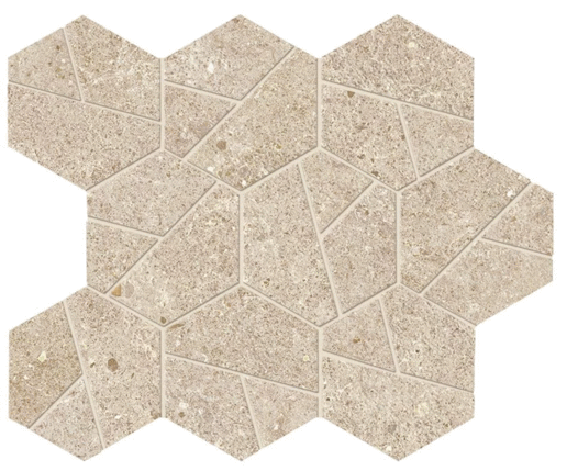 Атлас Конкорд (Италия) Boost Stone Cream Mosaico Hex  28.5x25