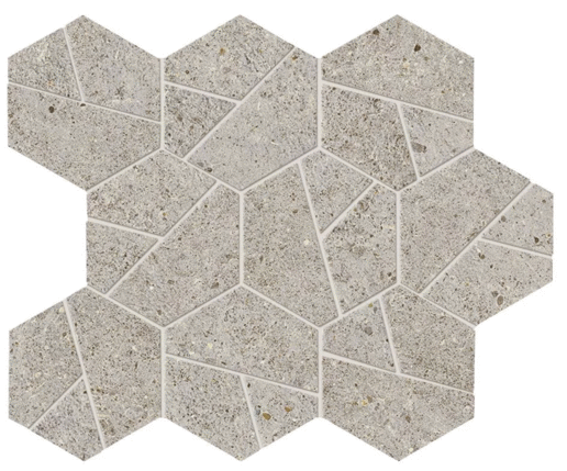 Атлас Конкорд (Италия) Boost Stone Pearl Mosaico Hex 28.5x25