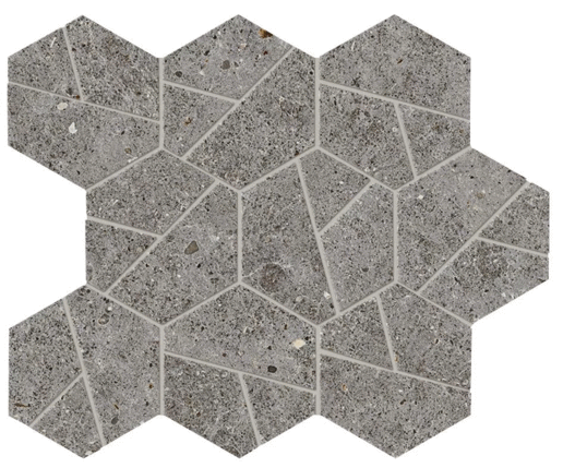 Атлас Конкорд (Италия) Boost Stone Smoke Mosaico Hex 28.5x25