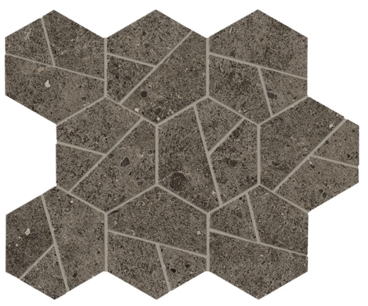 Атлас Конкорд (Италия) Boost Stone Tobacco Mosaico Hex 28.5x25