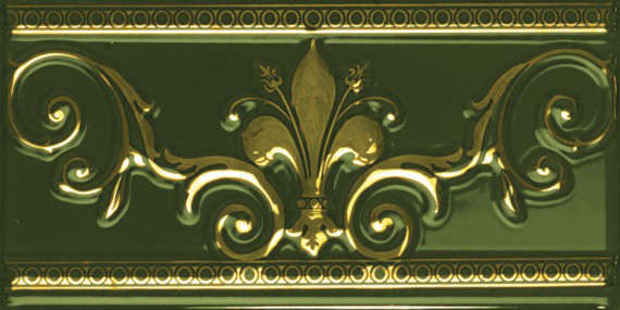 Апе Noblesse Cenefa Noblesse Verde Gold 20x10