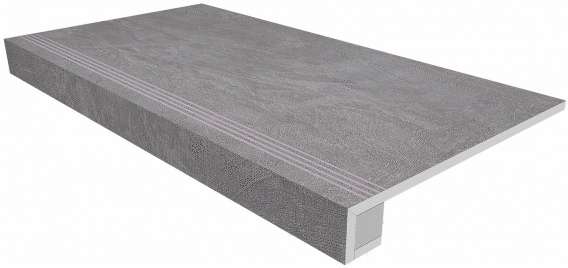 Аметис Spectrum Комплект SR01 Grey 120x33 неполированный прямоугол. бортик  Подступенок 14.5x120