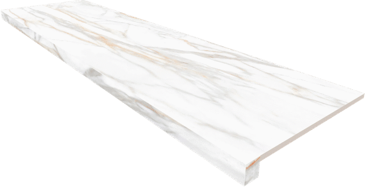 Аметис Supreme Подоконник SM02 фронтальный Gold Полированный без боковых выступов 33х120