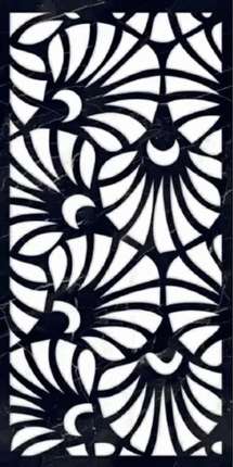 Арт Керамик Mira Black Decore High gloss 60x120