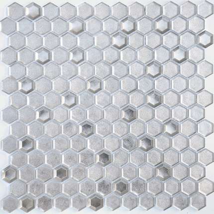 Карамелле Мозаика Alchimia Argento grani hexagon 13x23x6